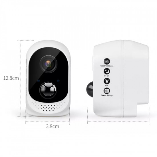 Tuya battey powered WiFi Smart Security Camera for Indoor Home Office