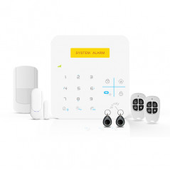 SMS controllable GSM Wireless Burglar Alarm Monitoring Controller with RFID Reader/Tags