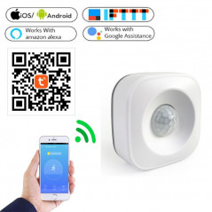 Tuyasmart Wireless Wi-Fi PIR Motion Security Detector for Indoor Intrusion Detecting and Alarm Monitoring