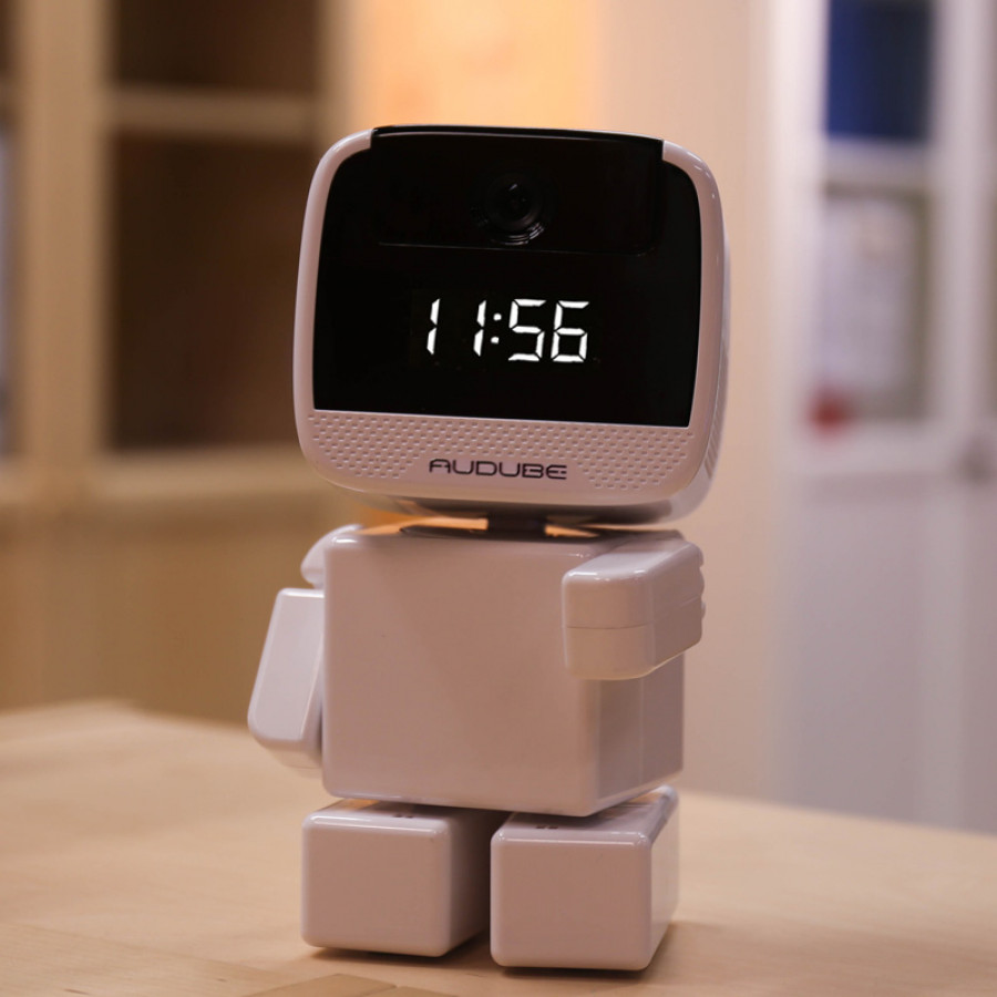 Audube Robot Hidden Wi-Fi Security Camera with LED Clock for Home