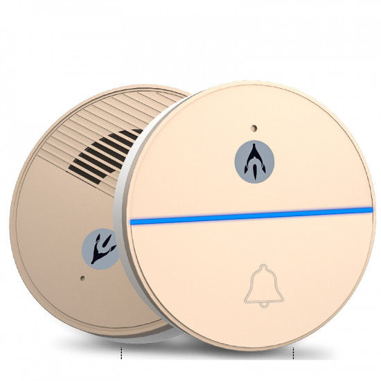 DophiGo Wi-Fi/Internet Connected Voice Doorbell Answers Door Anywhere Sends Push Notification 2-Way Audio Intercom