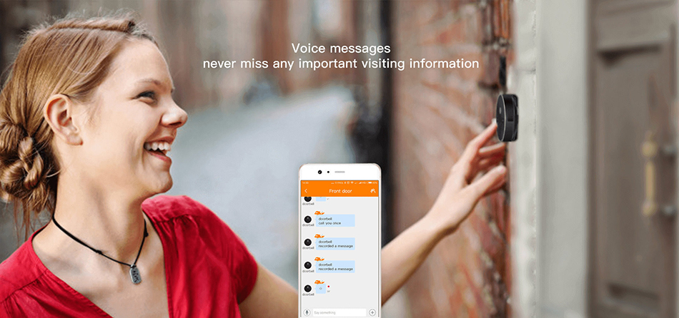 Voice message, never miss any important visitors